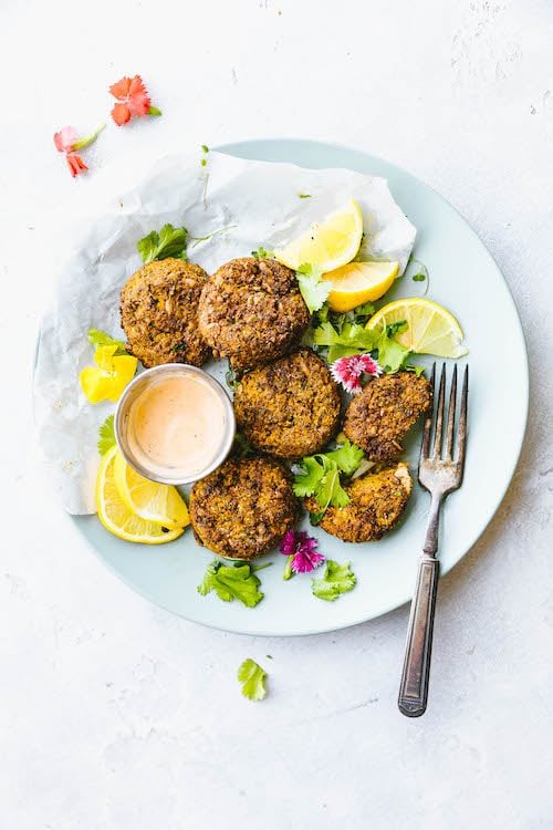 Sweet Potato Cauliflower Patties Healthy air fryer recipe