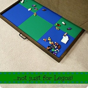 DIY Hideaway Lego Tray