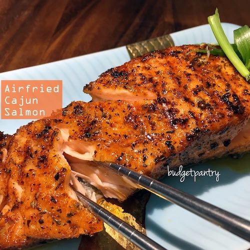 air fryer Cajun Salmon