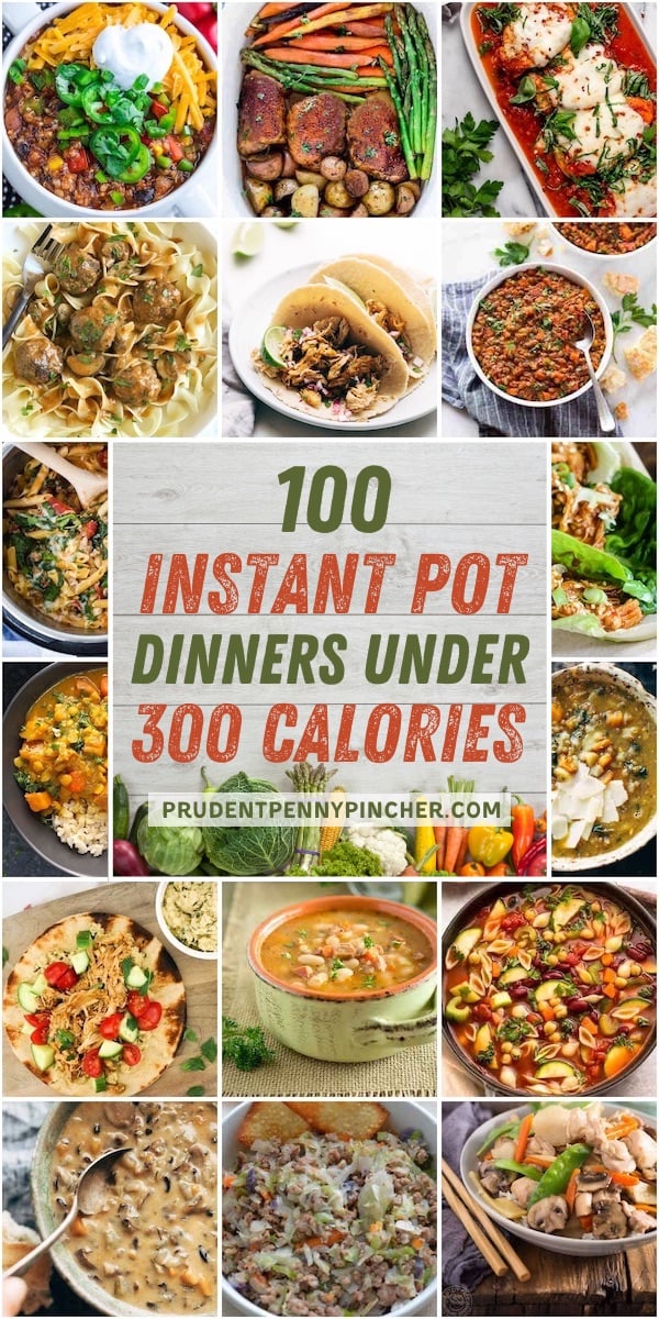 100 Instant Pot Recipes Under 300 Calories - Prudent Penny Pincher