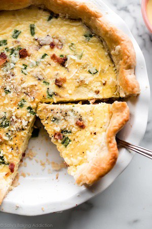 Perfect Breakfast Quiche for Christmas brunch 
