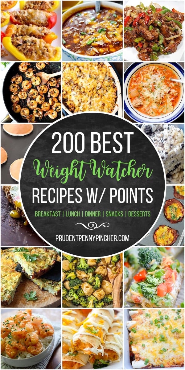 200 Weight Watchers Recipes With Smart Points - Prudent Penny Pincher