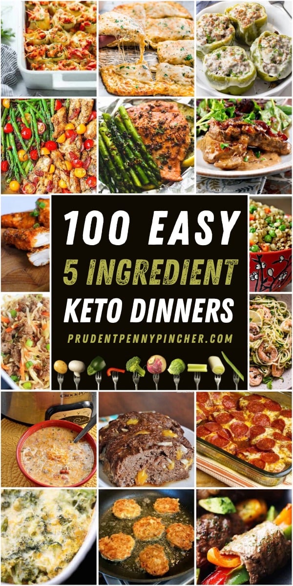 100 Easy 5 Ingredient Keto Dinners