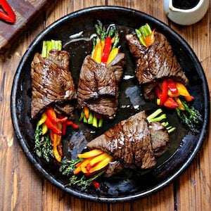 Steak and Asparagus Bundles