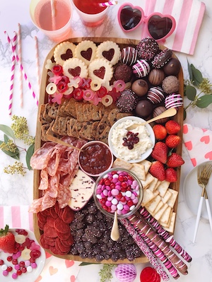Valentine's Day party Grazing Board