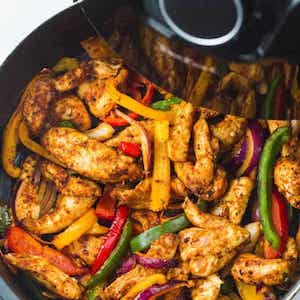 air fryer chicken fajitas