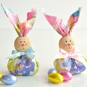 Paper Napkin Bunny Favors