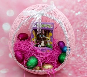 DIY String Easter Egg Baskets