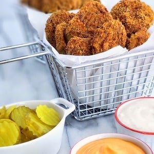 Low Carb Fried Pickles