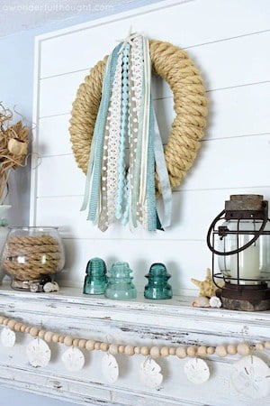 coastal mantel decorating ideas