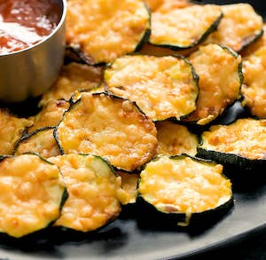 2 Ingredient Zucchini Crisps