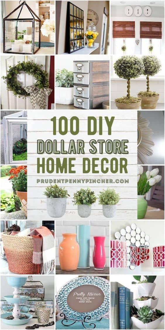 100 Dollar Diy Home Decor Ideas Prudent Penny Pincher - Dollar Tree Room Decor Ideas