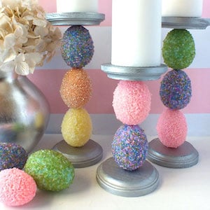 easter egg candle holder craft for adults