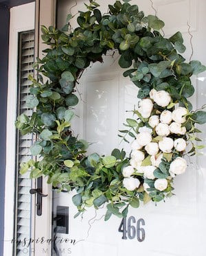 Elegant Peony Eucalyptus Wreath