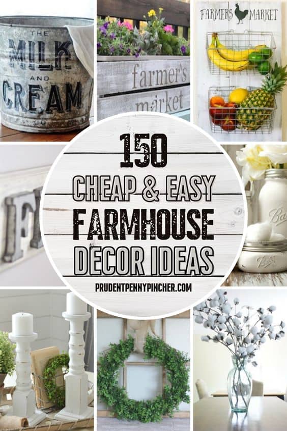 100 DIY Farmhouse Kitchen Decor Ideas - Prudent Penny Pincher