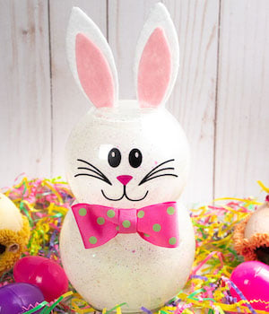 Dollar Store Bunny easter decoration