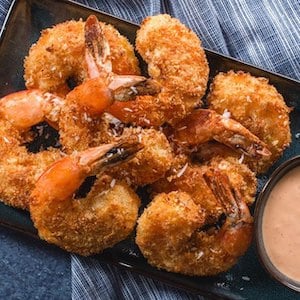 Keto Air Fryer Coconut Shrimp