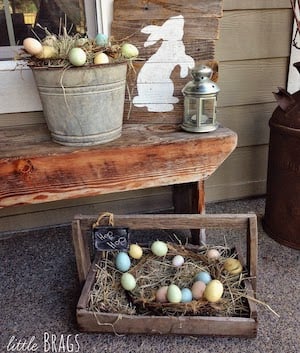 Rustic Easter Porch