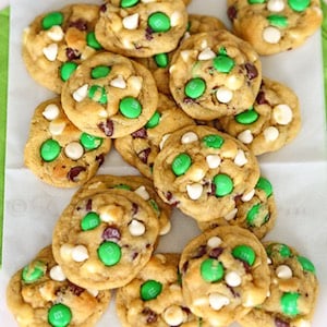 Mint Chocolate Chip St Patrick's Day cookies