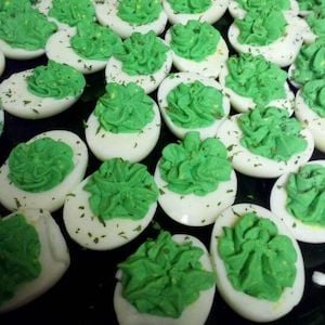 Green Deviled Eggs