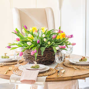 Blooming Nest Spring Floral Arrangement