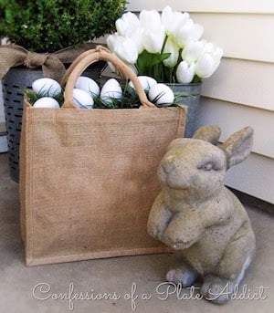 Farmhouse Easter Porch Decorations