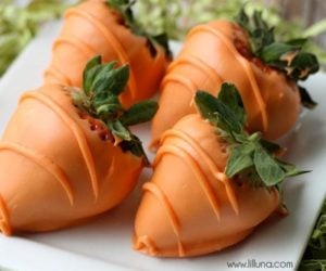 Carrot Chocolate Covered Strawberries