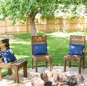 Muebles fáciles de bricolaje para sillas de jardín