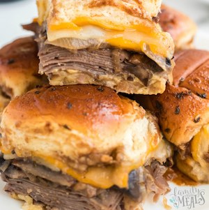 Cheesy Guinness Beef Sliders