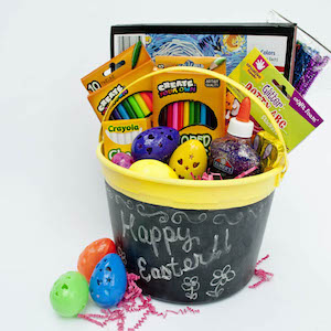 Chalkboard Artistic Easter Bucket