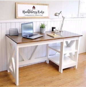 Farmhouse X Office Desk