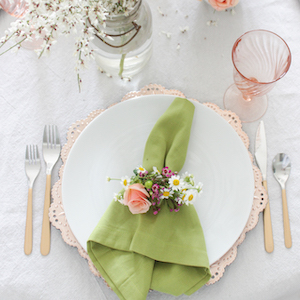 DIY Floral Napkin Ring