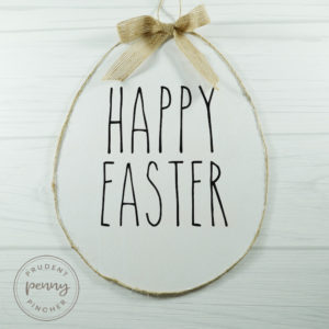 dollar tree farmhouse Easter egg decoration