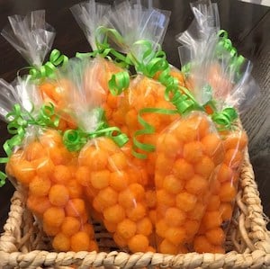 Carrot Shaped Cheese Balls