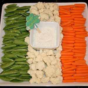 Irish Flag Vegetable Platte