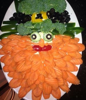 Leprechaun Veggie Tray St Patrick's Day appetizer