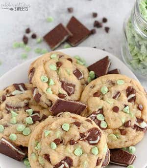 Andes Mint St Patrick's Day cookies