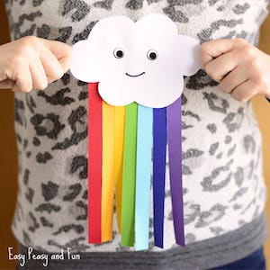 Paper Rainbow st patrick’s day craft