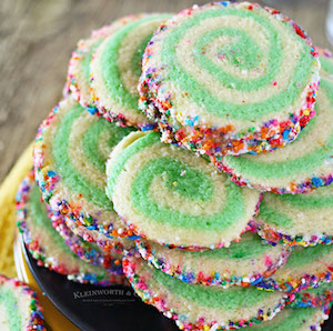 Rainbow Pinwheel Cookies