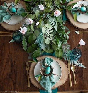 Botanical Easter Table Decorations