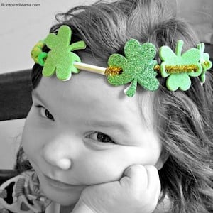  St Patrick Shamrock Crown craft for st patrick's day