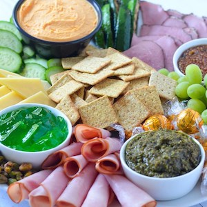 St Patrick's Day Appetizer Board