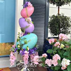 DIY Easter Egg Topiary