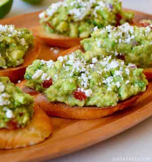 Guacamole Bruschetta