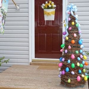 Grapevine Tree with Plastic Eggs