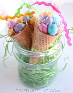 Easter Egg Cone Treats