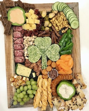 St. Patrick’s Day Appetizer Snack Board