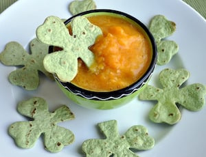 Shamrock Chips with Pot O Gold Dip