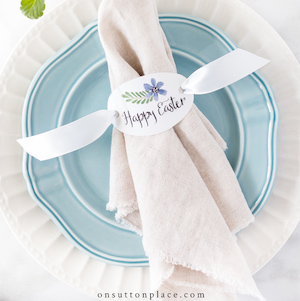  Happy Easter printable Napkin Rings