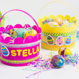 DIY Kids Craft Easter Baskets